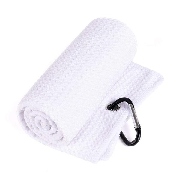 Custom Printed Logo Microfiber Golf Towel with Waffle Design and Hook 30*50cm/40*60cm