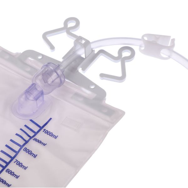 Durable Drainage Bag for Silicone Reservoirs – Anti-Reflux Design with PVC Tube