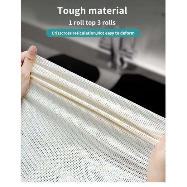 Washable Spunlace Wipes Paper Towel Roll Reusable Kitchen Cleaning Cloths 130gsm