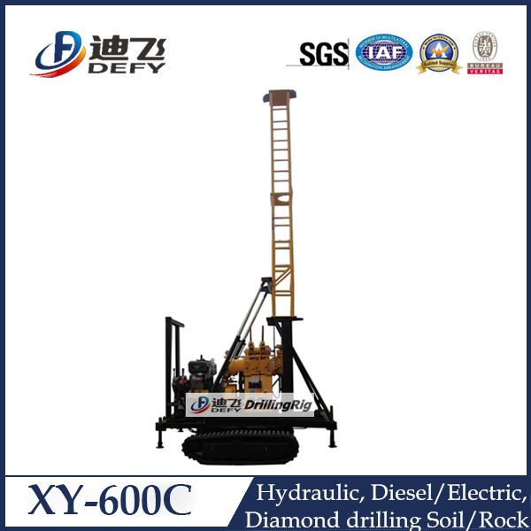 600m depth portable water drilling rig water well drilling machine XY-600C
