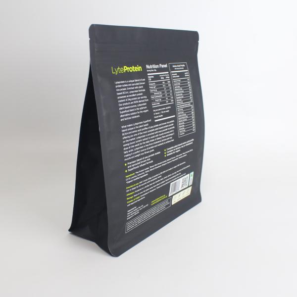 Custom Printed Uv Print Side Gusset  Coffee Stand Up Pouch With Easy Tear Zipper