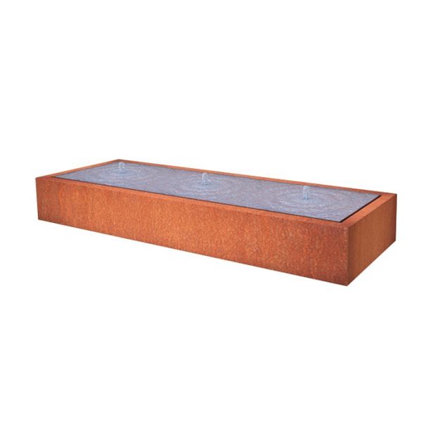 Corten Steel Garden Fountain Water Feature For Outdoor Decor
