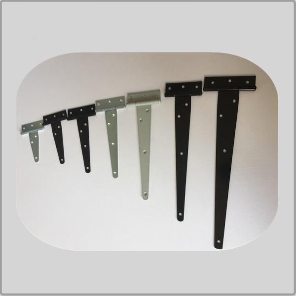Decorative 4 Inch T Strap Hinges Unpolish Color High Performance White Zinc Plated