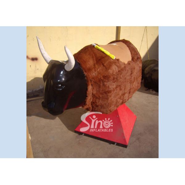 Commercial giant adults outdoor inflatable mechanical horse ride for fun
