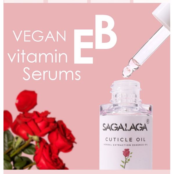 Nail Care Custom Logo Cuticle Oil 20ml Dropper Bottle with Organic Jojoba Oil Flower Scent and Vitamin E