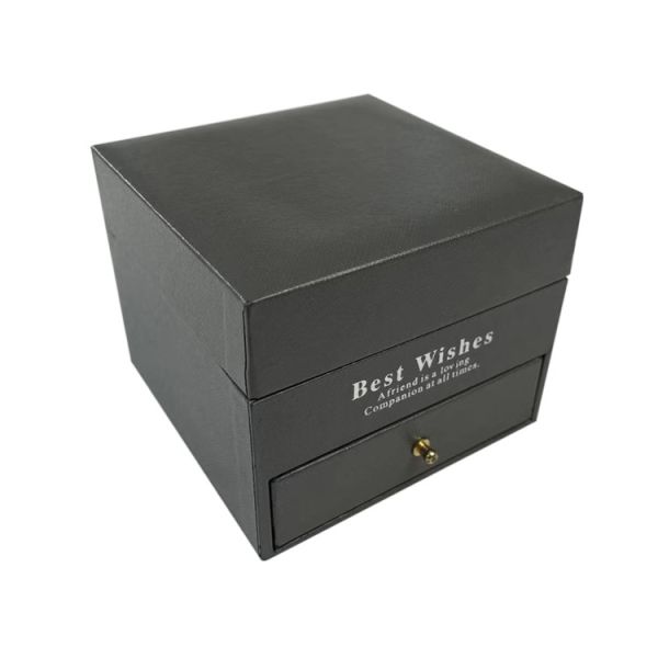 Fabricación a mano Flor al por mayor Lápiz labial Papel de cartón duro Casilla de regalo de lujo de San Valentín Embalaje con cajón