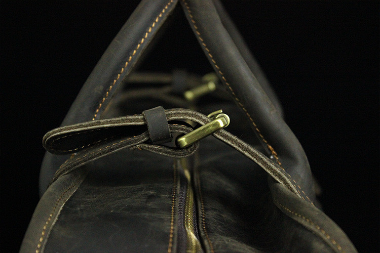 Реальная сумка багажа кожи лошади кожаных вещевых мешков сумасшедшая для перемещения LB02