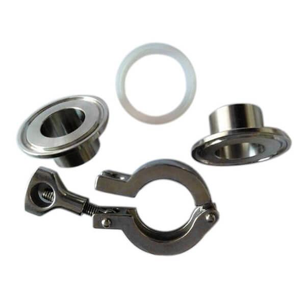 Stainless Steel Sanitary High Pressure Clamps / Ss Tc Clamp 2-6 Bar Pressure
