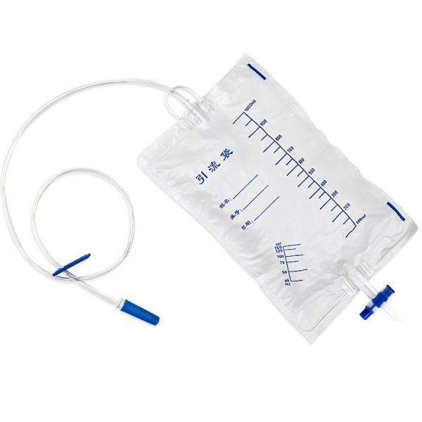 Urology Disposable Urine Bags Catheter Night Bag Anti Reflux OEM