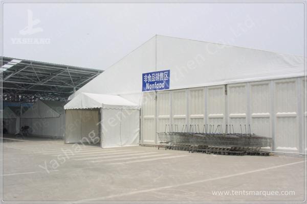 Retail Trade Big Clear Span Marquee Tent With A Frame Roof / Galvanized Steel Connector