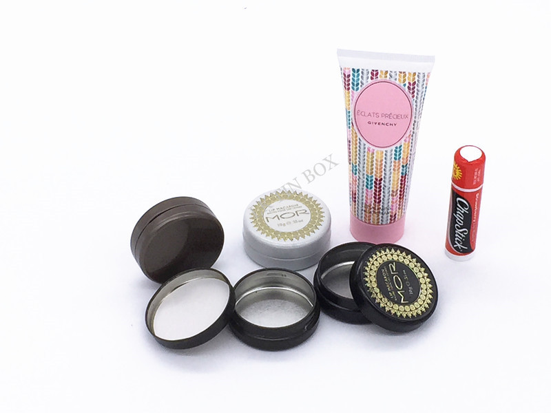 D45mm Jurlique Lip Balm Small Tin Boxes Fashionable Eco Friendly Tinplate