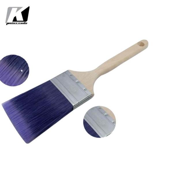 OEM Multiscene Synthetic Fiber Paint Brush , Antiwear Angled Brush For Wall Painting