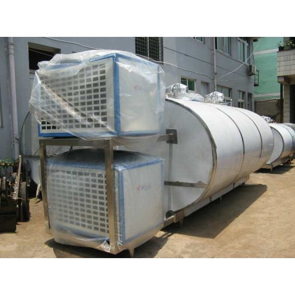 Горизонтальный танк охлаждать молока легкий работает с компрессором воздуха холодильника