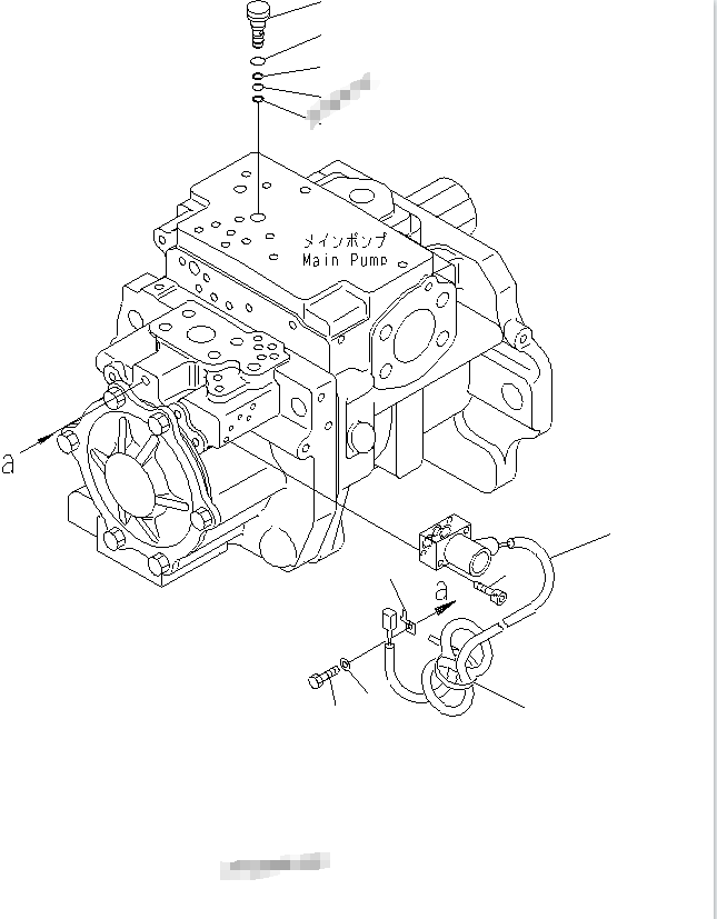 PC200-8 702-21-57600 Komatsu Excavator Hydraulic System Main Pump Pilot Solenoid Valve