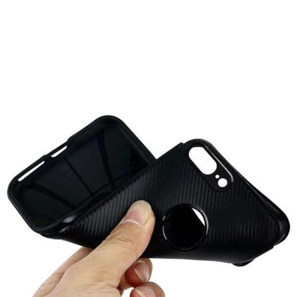 Soft TPU+Plating PC 2 in 1 Anti-drop Cell Phone Case Back Cover For iPhone 7 6s Plus