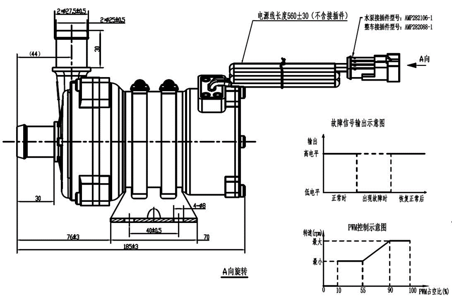 24V электронный безстылочный насос для жидкостного охлаждения быстрое зарядное устройство, высокоэффективный BLDC насос для зарядное устройство для электромобилей