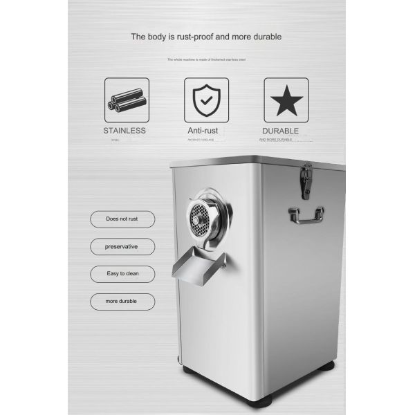 850 Commercial Meat Grinder Simple Disassembly and Quick Cleaning for Easy Operation