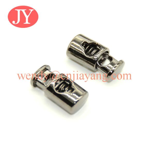 Jiayang high quality  one holes spring press metal stopper for coat