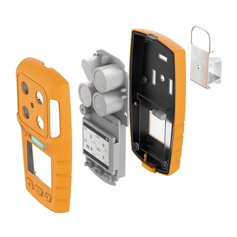 4 в 1 Handheld газоанализаторе детектора утечки газа горючем Multi