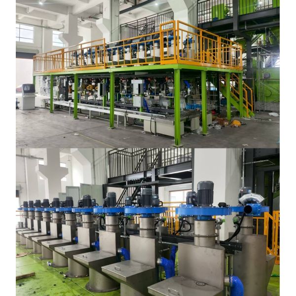 Rubber Plastic Material Mixer Machine Powder Pellet Weighing Batching Equipment