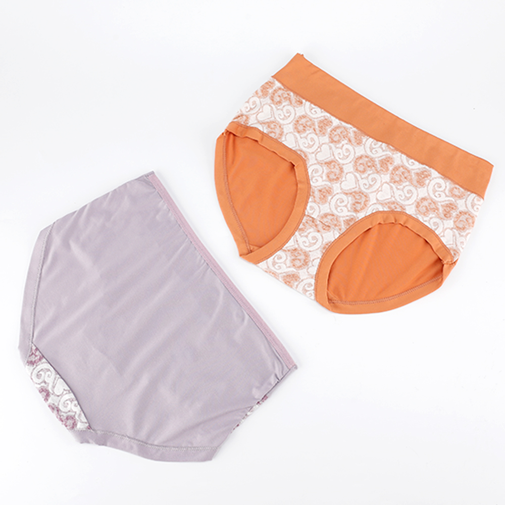 Wholesale High Quality Soft Comfy Women Brief Boxers Fashionable Jacquard Panties 2024 New Design Underpants for Lady