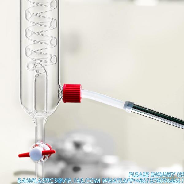 Distillation Chemistry lab Glassware Tube Glass Chemistry Laboratory Tube Allihn Condenser Glass Soxhlet Extractor