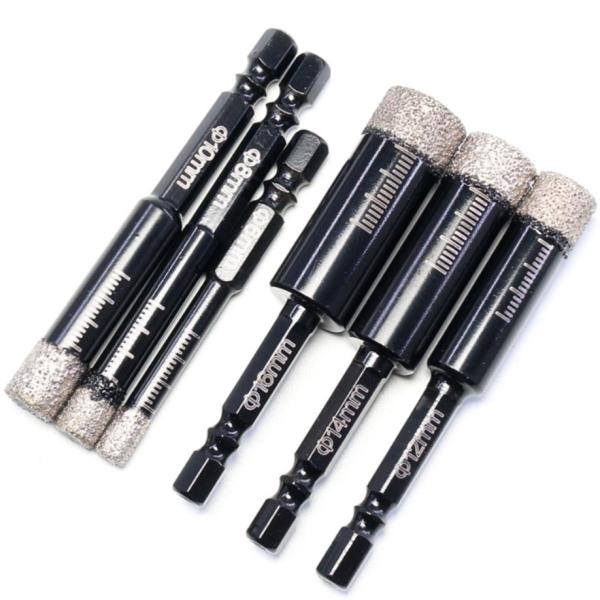 Brazing Brazed Dry Drilling Diamond Hole Saw Drill Bit With Hexagon Shank