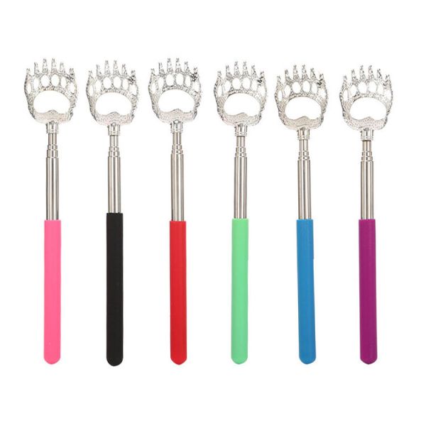 1-Year Shelf Life Portable Metal Bear Claws Back Scratchers with Telescopic Handle