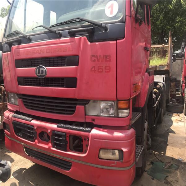 Used Japan nissan /ud truck head  trailer truck ,dump truck head 375 with diesel engine for sale