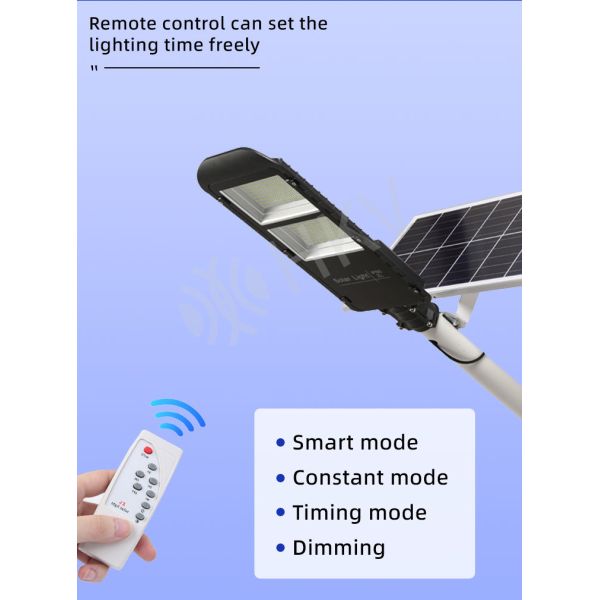 Solar Street Light Outdoor Courtyard Led Lamp Remote Control Waterproof Garden Light