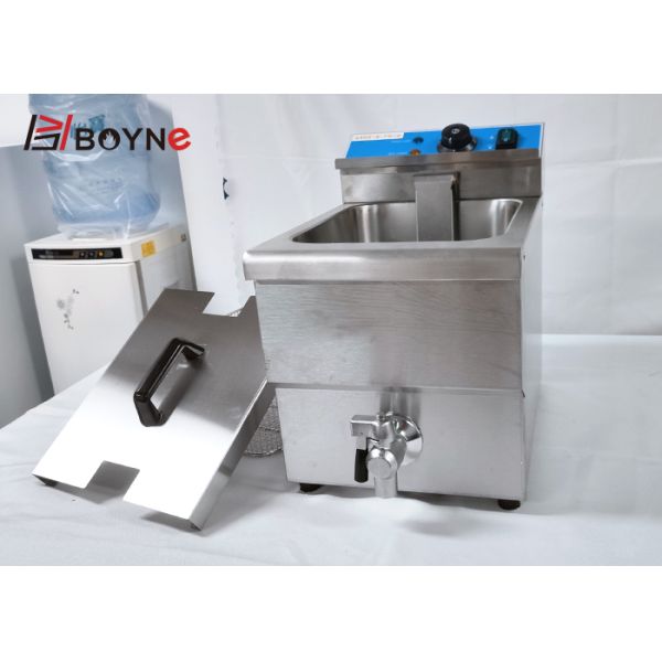 Stainless Steel 201 Single Tank Electric Fryer For Fried Food