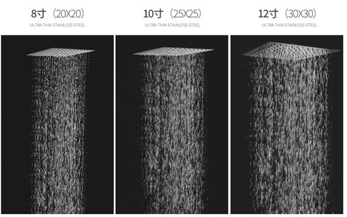 Black Painted Shower Wall Faucet Stainless Steel Material Great Deforming Resistance