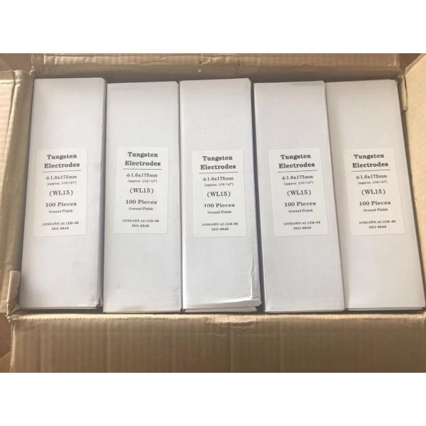 Tungsten Electrodes WL15 1.5% Lanthanated Golden Head 2.4mm for TIG Welding Consumables