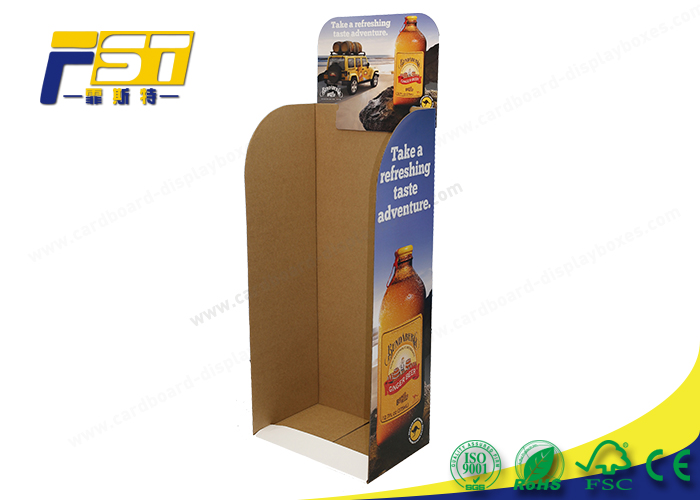 Изготовленный на заказ цвет напечатал повторно использованное бумажное приложенное продвижение магазина дисплеев сброса картона