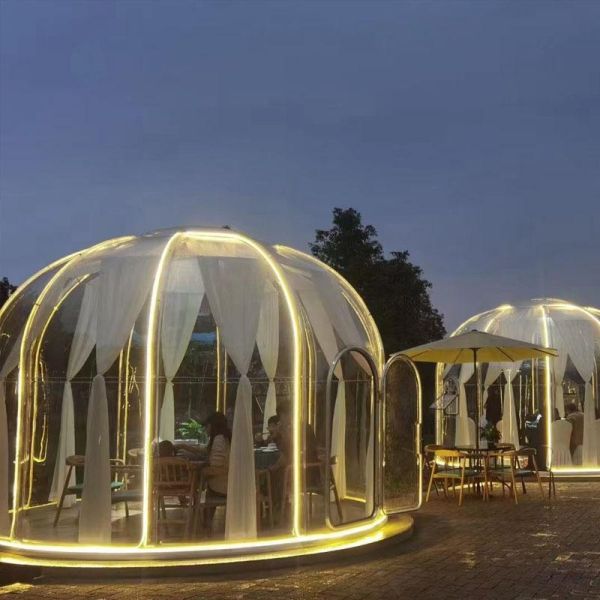 Outdoor Terrace Check Out The Vacant Rooms PC Endurance Board Spherical Flame Retardant Bubble House