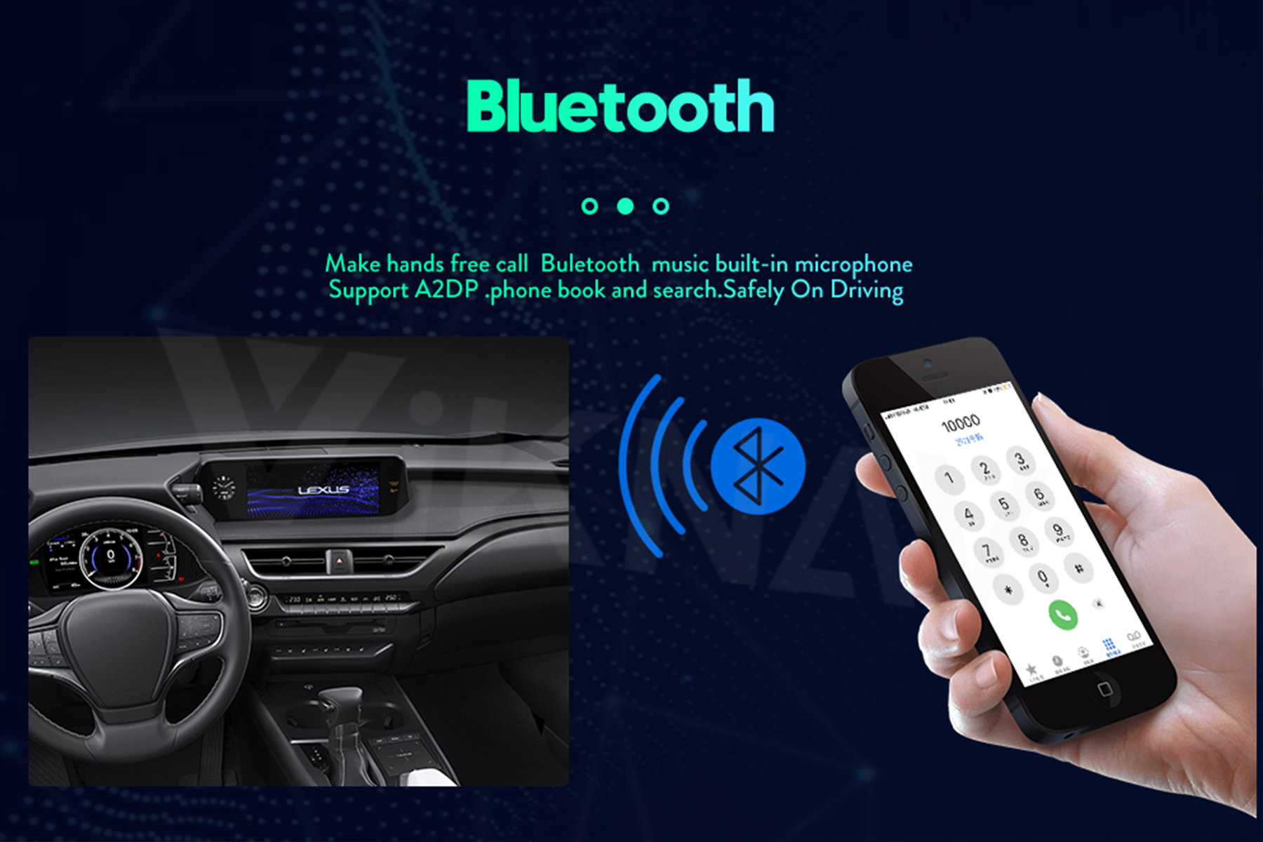 Android мультимедиа Lexus Es300 Стерео Послепродажная Bluetooth Автомобильная стерео 2014-2017 12В