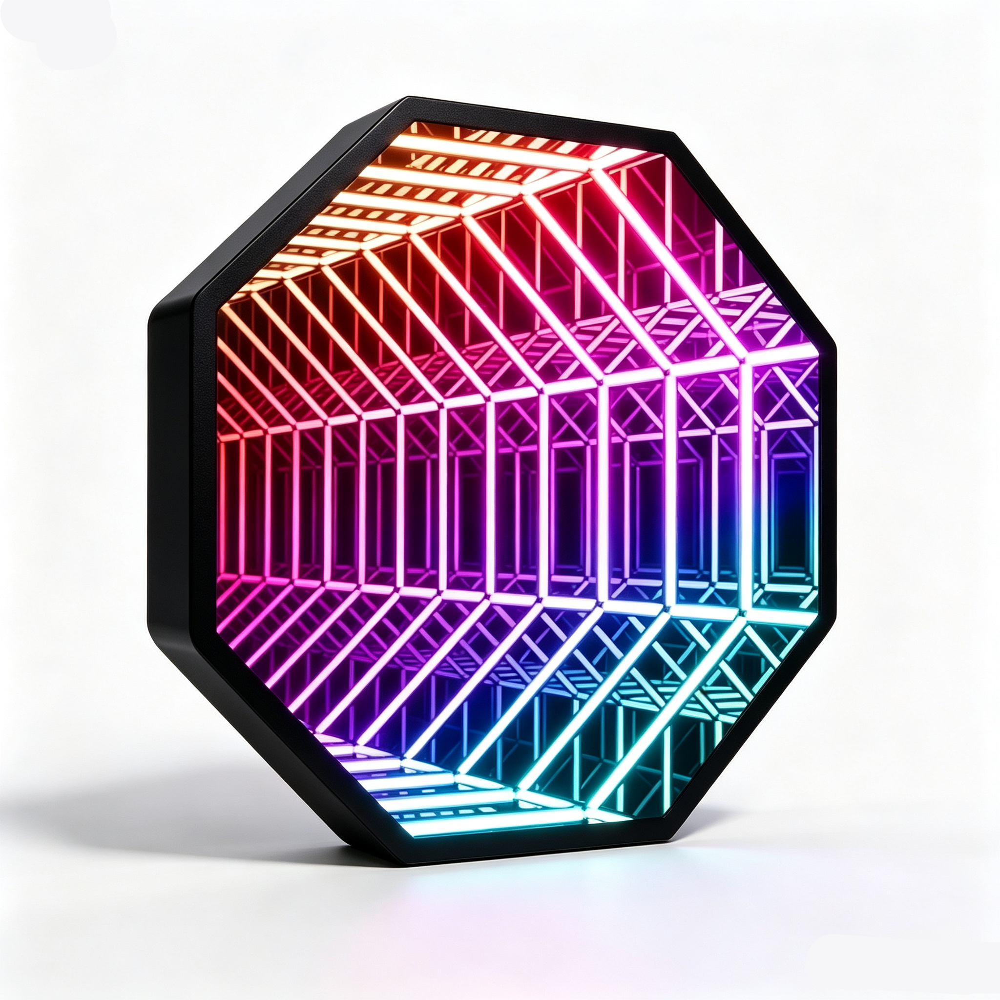 Wall Decor LED Infinity Mirror Octagon Infinity Mirror For Bar KTV Gaming Room Cafe
