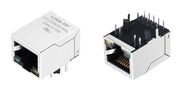 HY911130A Jack magnético RJ45 LPJG0806FBNL 10/100/1000 Velocidade base-T