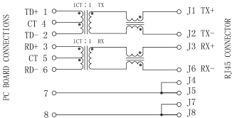 Модуль 13F-69GYDNW2NL RJ45 Джек с магнитным 10/100 BASE-T LPJ0006BBNL