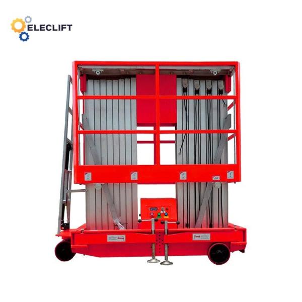 380V Aluminum Lift Platform Electric Single Man Lift With Rectangle Shape