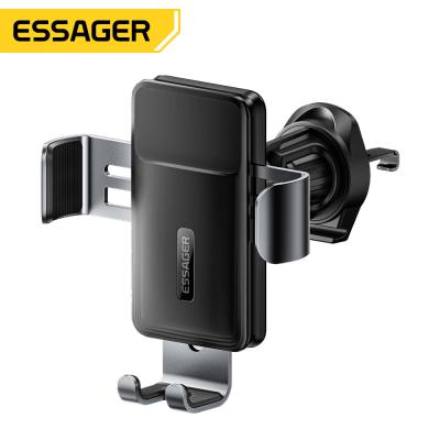 ESSAGER ES-ZJ32 Flexible Black 360 Rotating Air Vent Car Mount Mobile Phone Holder Stand Convenient and Easy for Your Car