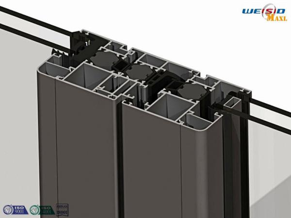 Alloy 6063 T5 Thermal Break Aluminium Extruded Profile 1.2 Milimeter Thickness