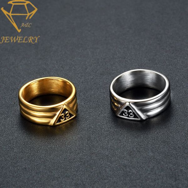 Silver Scottish Rite Masonic Signet Ring