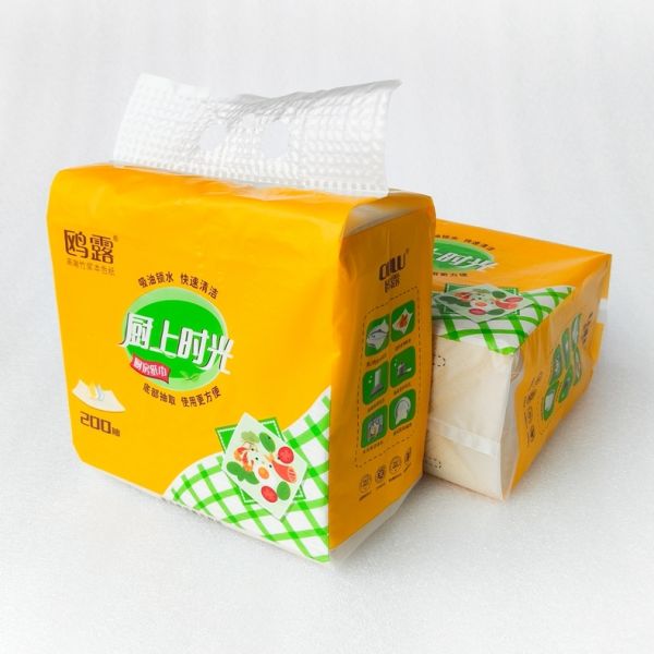 Bamboo Pulp 2-Ply Facial Tissue Soft Home Use Hanging Tissue Paper for Comfort and Style