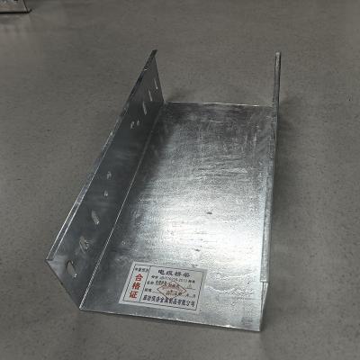 Non Flammable Galvanized Galvanized Steel Cable Tray / 50mm-1000mm Galv Cable Tray