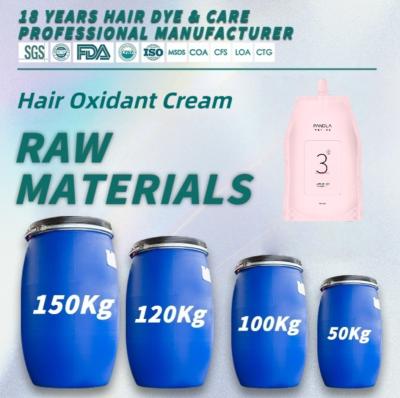 Salon Permanent Hair Color Cream Developer 1% 3% 6% 9% 12% Raw Material  Herbal FormulaLess Irritant OEM