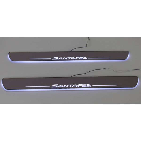 Hyundai SantaFe IX45 LED light car door sill scuff plate China wholesale
