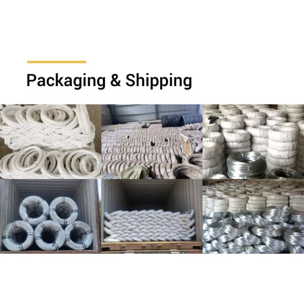 Round Hot Dipped Galvanized Iron Wire BWG 20 21 22 Galvanized Iron Binding Wire