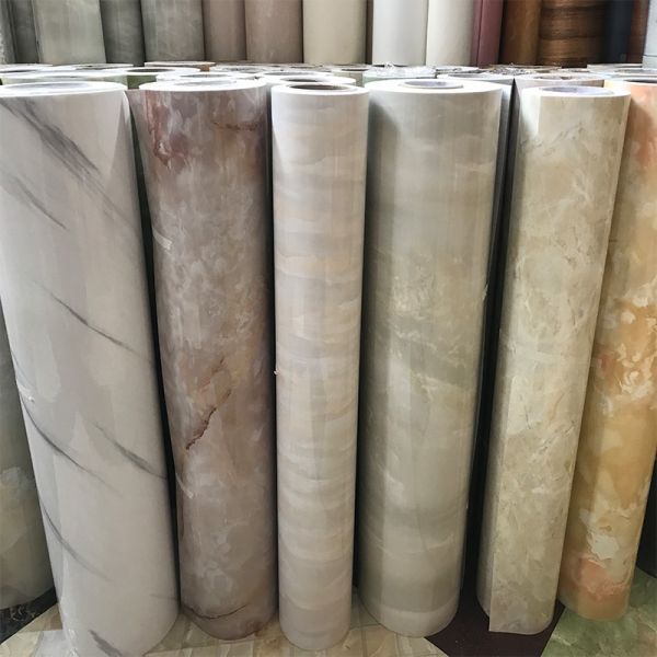 Décoration de la maison Film autoadhésif en PVC Film stratifié en PVC en relief