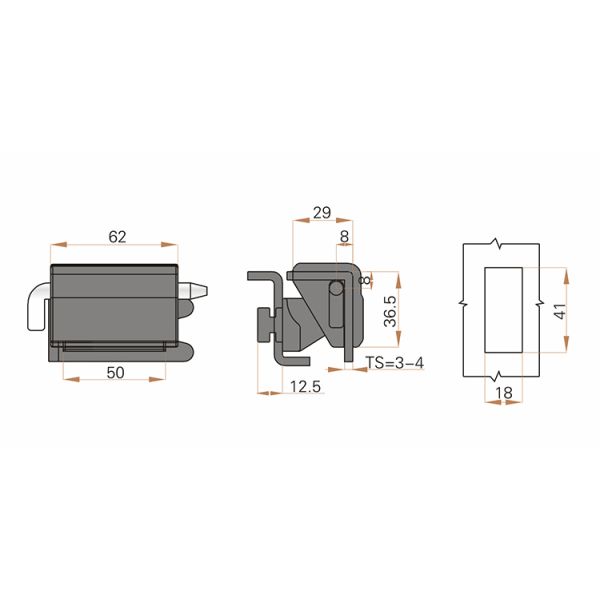 ABB Distribution Box Electrical Cabinet Removable Hinge